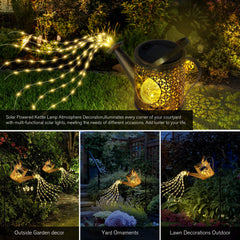 Solar Watering Can Lights Outdoor Garden Decor with Shepherd Hook