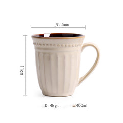 Relief Ceramic Tableware Set for Elegant European Dining