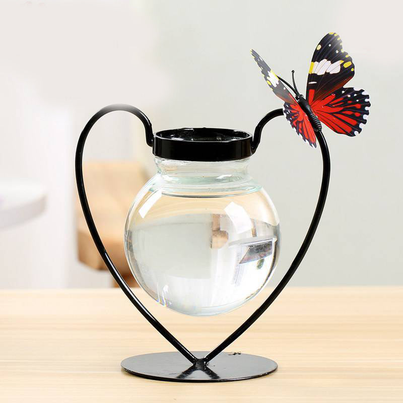 Creative Wrought Iron Hydroponic Vase Table Decoration