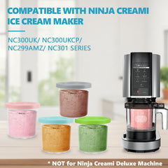 Nepfaivy Ice Cream Tubs For Ninja CREAMi