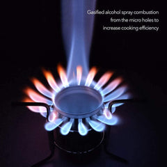 Camping Picnic Stoves Outdoor Stainless Steel Liquid Alcohol Stove