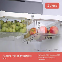 Hanging fruit and vegetable box for safe food storage. Household Food-Grade Storage Container for Safe Food Storage.