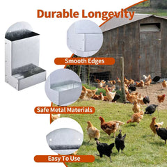 Poultry Feeding Metal Trough