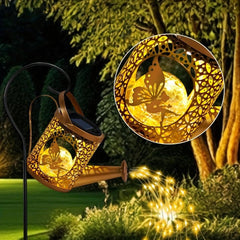 Solar Watering Can Lights Outdoor Garden Decor with Shepherd Hook