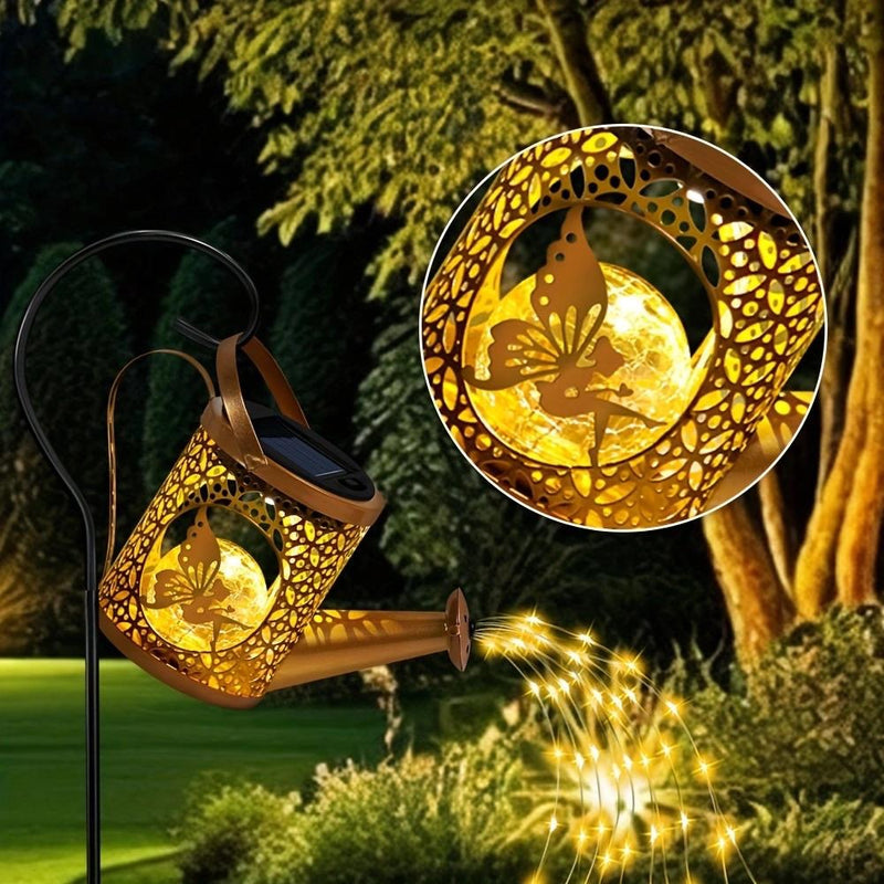 Solar Watering Can Lights Outdoor Garden Decor with Shepherd Hook