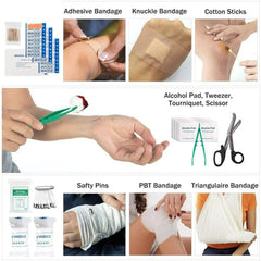 391-Piece First Aid Kit Medical Emergency Home Car Taxi Work Aid Bag
